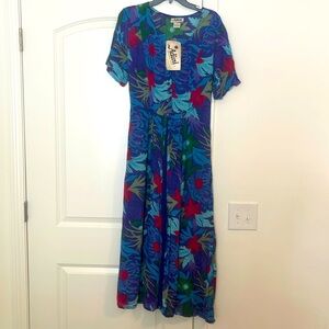 NWT Vintage Adini Sheer Dress Lite Full India Size S NWT